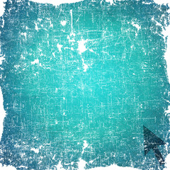 Arrow icon on old paper background