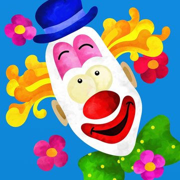 clown colorato