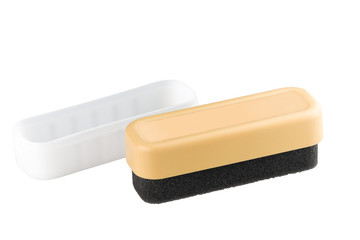 sponge brush for cleaning leather shoe