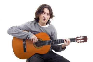 Acoustic guitar guitarist man classical