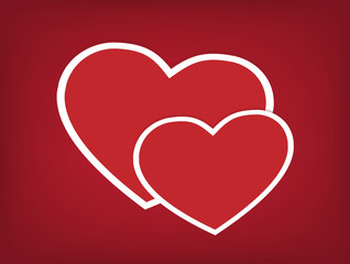 Valentinstag Vektor Hintergrund.