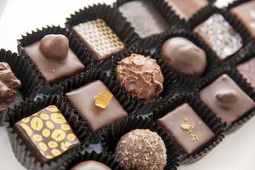 delicious chocolate pralines
