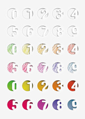 Set of the numbers.