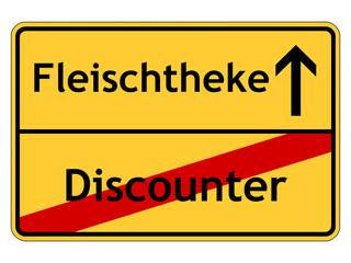 Discounter - Fleischtheke