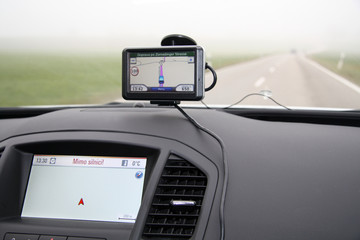 External and build-in car GPS