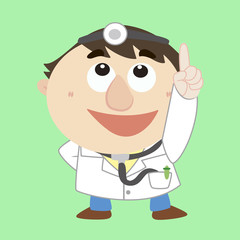 Doctor ,Cartoon Character, refers to the top