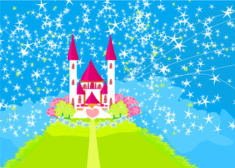 Magisch sprookje prinses kasteel