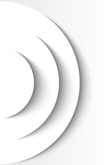 White abstract cirles
