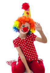 a happy little clown