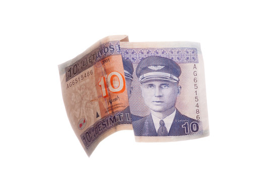 Lithuanian 10 litas front side