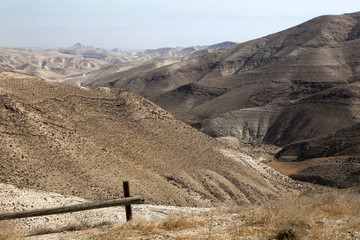 Sands of Judean Desert (Israel), from a hill near  Beit El
