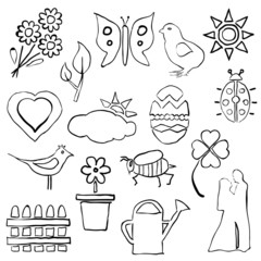 doodle spring images