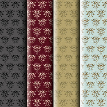 damask pattern collection