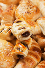 Puff pastry with chocolate