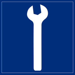Schild blau - Werkstatt