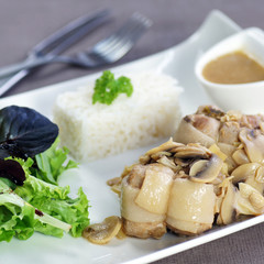 paupiettes de veau riz et champignons1