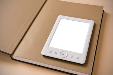 white electronic book