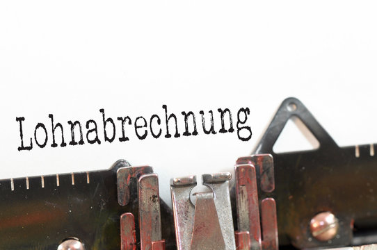 Lohnabrechnung