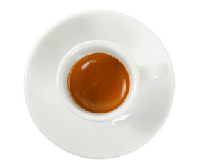 Cup with coffee espresso