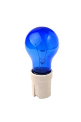Light bulb Blue isolated on white
