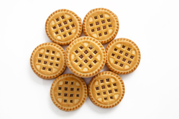cookies on a white background