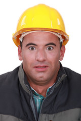 Shocked builder