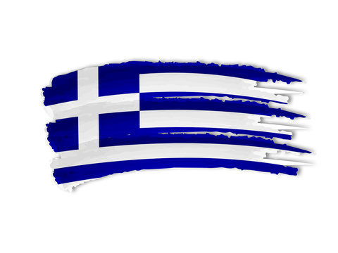 Greek flag drawing