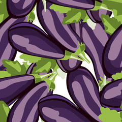 seamless pattern eggplant