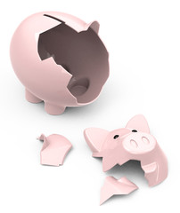 Das zerbrochene Sparschwein