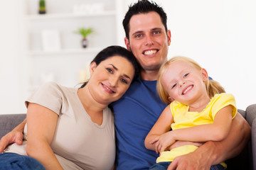 Fototapeta premium happy young family at home