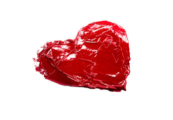 Red heart love. Art oil(acryl) paints.