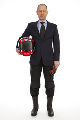 The businessman is ready to fast decisions.