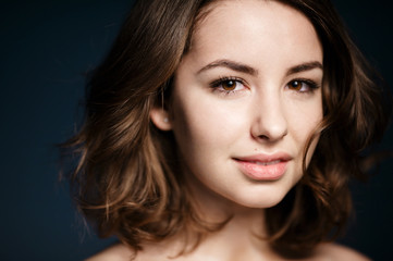 Obraz premium young beautiful girl studio portrait