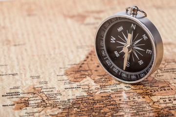 Fototapeta premium Map with Compass