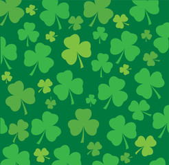 vector clover background for St. Patrick day