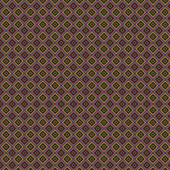 Texture of colorful rhombus on a brown background