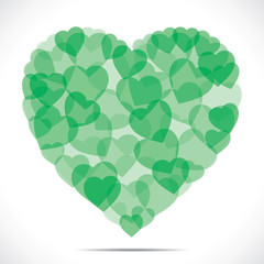 green heart pattern background