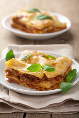 classic lasagna bolognese