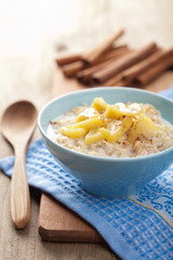 cereal with caramelized apple