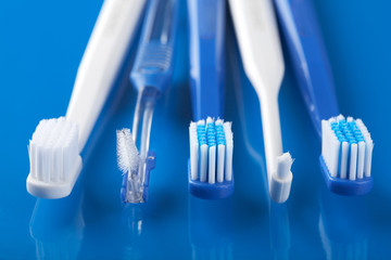 various toothbrushes