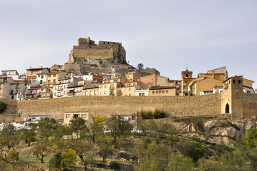 Fototapeta na wymiar Walled wieś Morella, Castellón (Hiszpania)