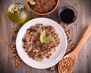 Rice and beans.