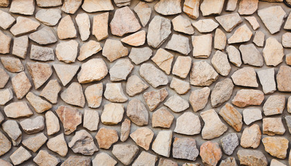 Landscape shot of a wall from stones