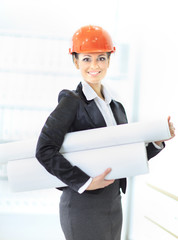 architect woman in business suit portrait