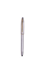 Close up of  pen isolated with clipping path on white