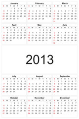 Calendar 2013