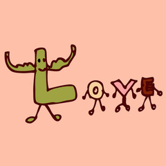 Drawing love letter
