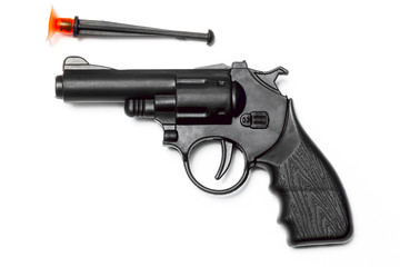 gun on the white background