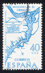 Map of Capuchin Missions along Orinoco River
