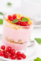 Joghurt mit Johannisbeeren